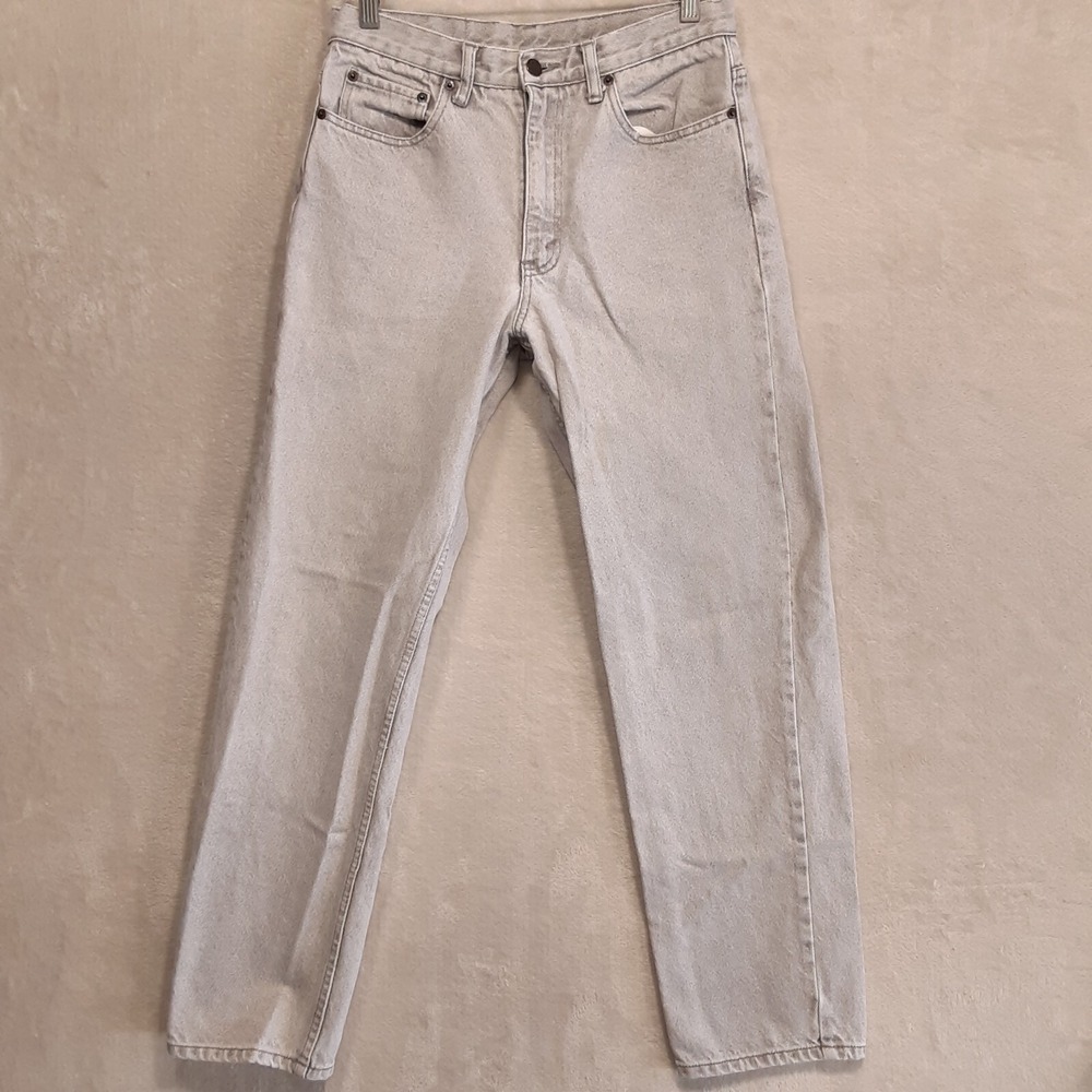 Attrak Mens Basic Jeans Sz.30x30/Gray/Straight Leg/Zip Fly/Vintage